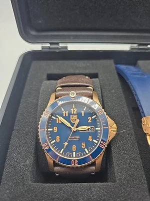 NUEVO TEMPORIZADOR DEPORTIVO LUMINOX EDICIÓN LIMITADA AUTOMÁTICO CAJA BRONCE 0923.JUEGO Foto 1 de 4