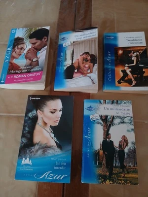 Lot de 10 livres Harlequin collection Azur - Photo 1/4