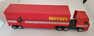 Monza FERRARI 低床拖车卡车火柴盒 - 1990 年代 SCUDERIA FERRARI 松散 — 第 1/4 张图片