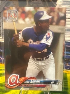 Hank Aaron ~ 2021 Topps ~ 70 Years of Topps #70YT-68 - Bild 1 von 2