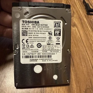 Dell Toshiba MQ01ACF050 2.5" 500GB 7200RPM SATA HDD Internal Hard Drive - Picture 1 of 3