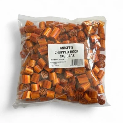 Aniseed Chopped Rock Pieces Handmade Uk British Traditional Candy sweets - Image 1 of 2