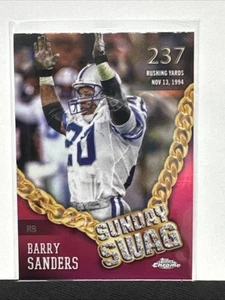 Barry Sanders 2024 Topps Cromo RB Leones Salón de la fama #ss-15 Sunday Swag Rosa SP - Imagen 1 de 10