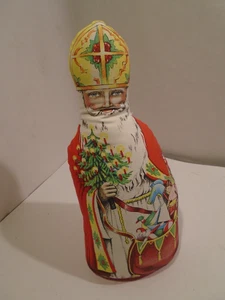 VTG 1976 Sinterklaas 15" tall Santa stuffed Doll The Toy Works Middle Falls NY - Picture 1 of 6