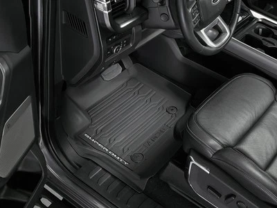 Super Duty 2023-2025 Black 3-Piece Tray Style Floor Liner for Carpet Flooring - Image 1 of 4