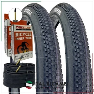 KIT 2 FAHRRADABDECKUNGEN 2 LUFTKAMMERN 27,5 X 2,10 54 584 PRESTA VENTIL DEESTONE - Bild 1 von 8