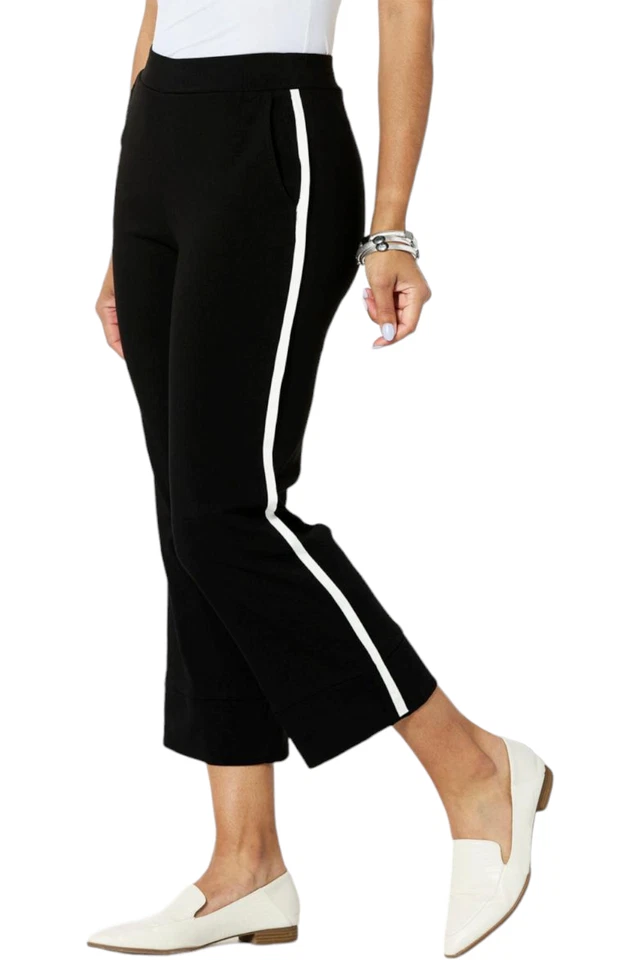 WynneLayers FlatterFIT Straight Leg Crop Pant Black - Imagem 1 de 1