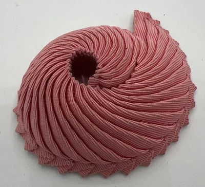 VHTF 复古 1958 年 Vogue Jill 娃娃粉色打褶丝带帽子 #3168 全新 — 第 1/4 张图片