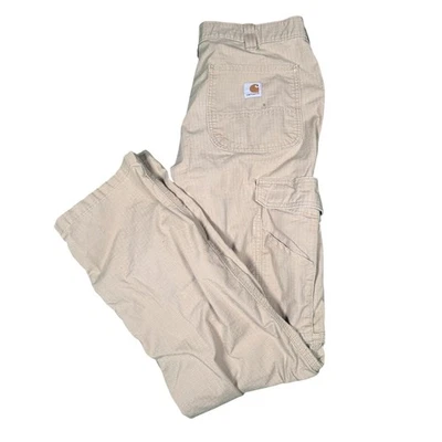 Pantalones de trabajo Carhartt BN200 M Force calce relajado caqui tostado para hombre 34x34 Foto 1 de 4