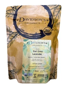 Davidson’s Organics Earl Grey Lavender, Contains Caffeine 1 LB Bag - Picture 1 of 4