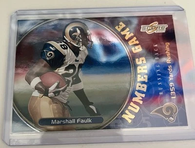 Puntuación 2001 - Juego de números Marshall Faulk #NG-2 1007/1359! St Louis Rams Foto 1 de 2