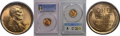 1917 1C Lincoln Cent PCGS MS-66 RD - Image 1 of 3