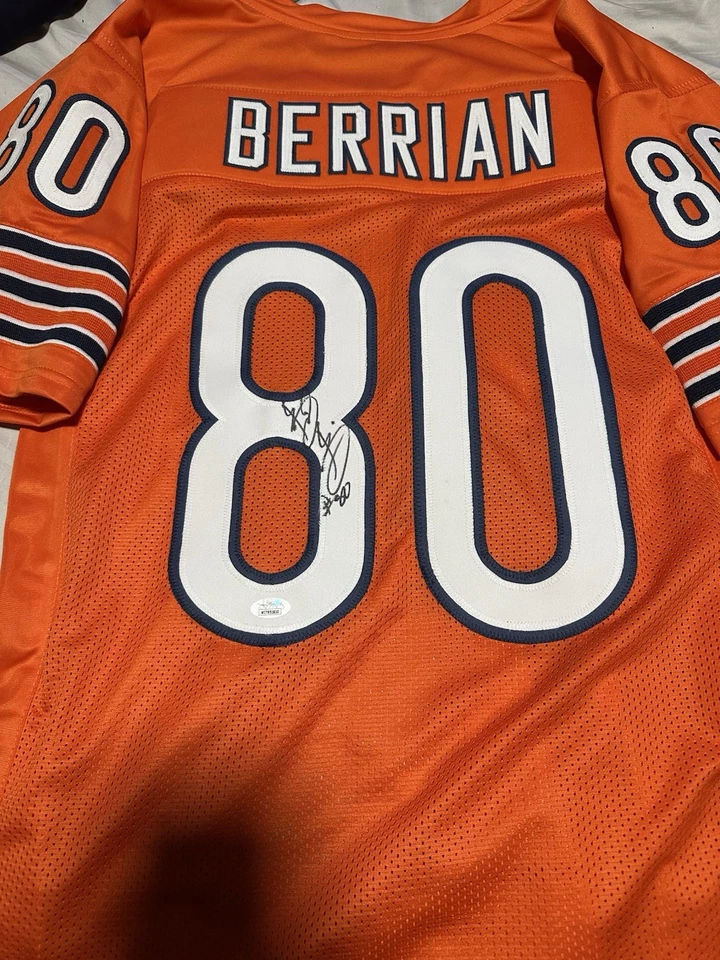 Bernard Berrian Chicago Bears Autographed Jersey with JSA COA - Изображение 1 из 2