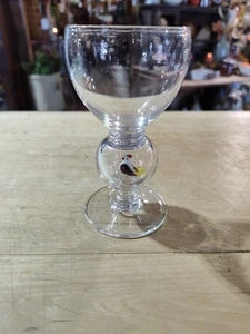 Chicken Bubble Stiel Bimini Werkstette mundgeblasen Kelch 5" Glas - Bild 1 von 9