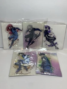 Lote de 5 soportes acrílicos Blue Lock Anime, NUEVO ~ Nagi Seishiro Hyoma Chigiri Más - Imagen 1 de 13