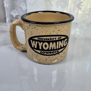 University of Wyoming Cowboys gesprenkelter Becher strapazierfähig Keramik Tchotchke's - Bild 1 von 8