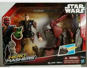 Star Wars Hero Mashers Modellino JEDI SPEEDER & ANAKIN SKYWALKER NUOVO! - Foto 1 di 4