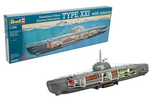 Revell 05078 Deutsches U-Boot Typ XXI mit Interieur 1:144 Bausatz - Bild 1 von 5