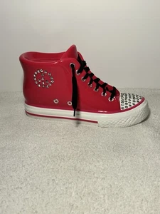 F.A.B. Alcancía de zapatos StarPoint rosa estilo Converse lentejuelas # 97208 - Imagen 1 de 23