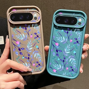 Phone Case For Google Pixel 9 Pro XL 9 8 Pro 8A 8 7A Leaves Silicone Slim Cover - Picture 1 of 17