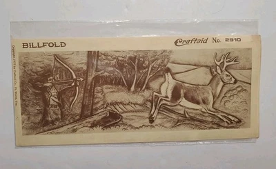 Plantilla billetera vintage Craftaid ciervo y cazador no. 2910 1977 Foto 1 de 3
