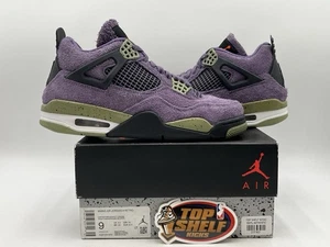Nike Air Jordan Retro 4 Canyon Purple Wmns Size 9/7.5 Authentic Used Basketball - Picture 1 of 11