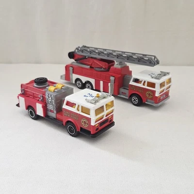 Lot of 2 Majorette #5 Fire Trucks 1:47 New York Fire Dept. (READ sold as-is) - Image 1 of 4