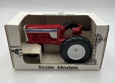White Oliver 1855 Tractor Ertl Scale Models 1/25 Scale FF-0181 In Original Box - Image 1 of 4