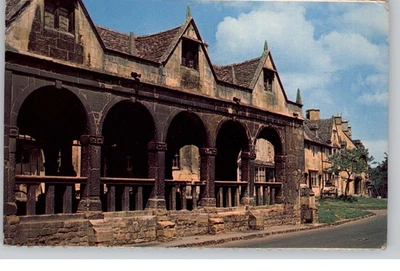 Market Hall Chipping Campden England Postcard 1962 - Image 1 of 2