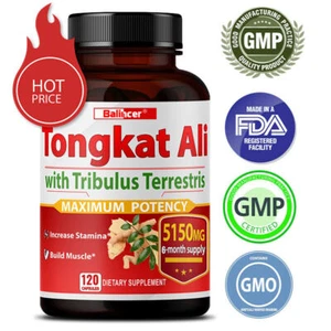 Long Jack Tribulus Terrestris libido resistencia 400mg 30/60/120 cápsula - Imagen 1 de 11