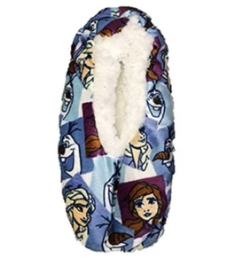 Frozen II Anna Elsa Mädchen Hausschuhe Socken Fuzzy Babba Neu mit Etikett S/M (8-13) M/L (13-4)  - Bild 1 von 1