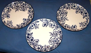 3 Gabriela Blue Pfaltzgraff Luncheon/Salad Plates - Picture 1 of 2