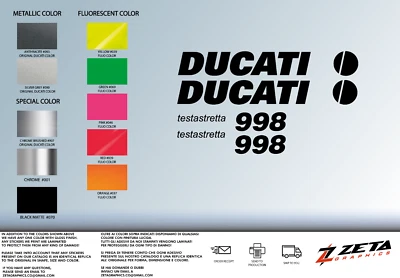 Kit Pegatinas Carenados Ducati 998 Foto 1 de 4