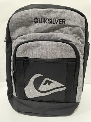 QuikSilver school backpack black grey style 7153040301 - Image 1 of 4