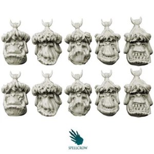 Steppe Orcs Heads - Spellcrow Alternative Conversion Bits - Picture 1 of 1