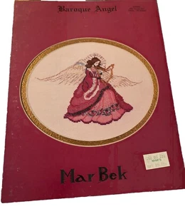 Vintage Counted Cross Stitch Mar Bek Portrait A Baroque Angel - Picture 1 of 5