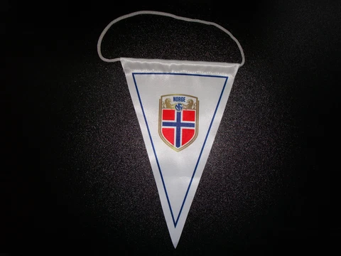 UEFA NFF NORWEGIA FOOTBALL FEDERATION PENNANT 13x21 cm Soccer Cover