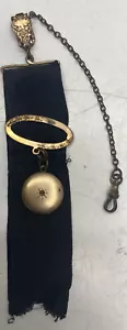 ANTIQUE B B CO. (Bliss bro’s Co.) GOLD FILLED LOCKET 1”DIAMETER - Picture 1 of 8