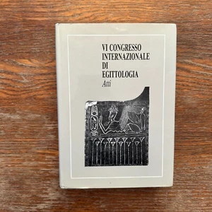 Vi Congresso Internazionale Di Egittologia Atti Vol 1 1992 Italian Egyptology HC - Bild 1 von 11