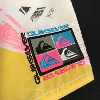 NEW OG QUIKSILVER TRAUMA 20 BOARD SHORTS RAD 90s STYLE NOS VTG, TRUE SIZE 36 - Image 1 of 4