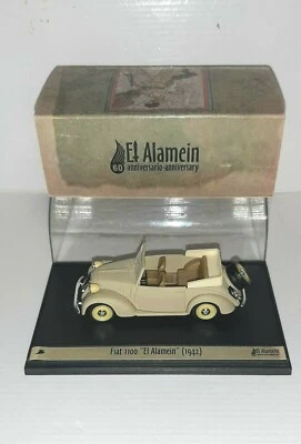 FIAT 1100 (508C) CABRIOLET ANNIVERSARIO ALAMEIN EDIZ.LIMITATA 2002 BRUMM 1/43 - Immagine 1 di 3