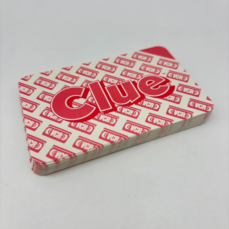 Clue VCR Mystery Game 28 Red Clue Cards 1985 Replacement Pieces Parts - Image 1 of 1