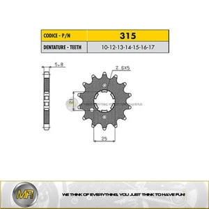 FOR YAMAHA RD 350 1985-1995 RITZEL SUNSTAR SPLIT 520S WITH 16 TEETH - Picture 1 of 1