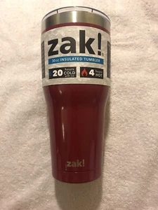 Zak! Insulated Tumbler 30oz, Hot Or Cold Beverages, Coffee Mug Wine NEW WITH TAG - Picture 1 of 7