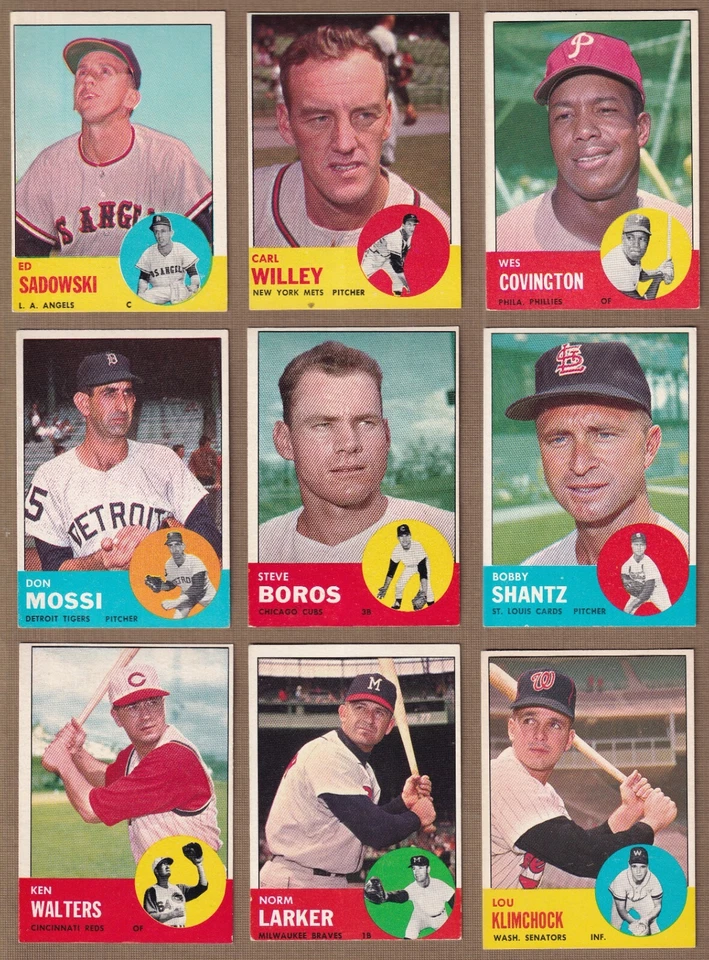 1963 Topps Baseball (523-576) * You Pick * Conditions Listed - Image 1 of 1