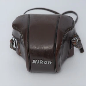 Vintage Genuine Nikon F Eveready Brown Leather Camera Case - Picture 1 of 14