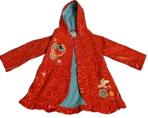 DISNEY Elena Of Avalor Girls Raincoat Size 4 Waterproof JACKET Lined *Excellent* - Picture 1 of 6