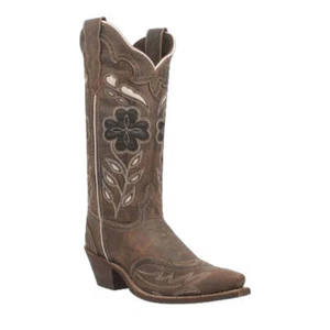 54268 Laredo Damas Zuri Western Botas de Vaquero - Marrón NUEVO - Imagen 1 de 11