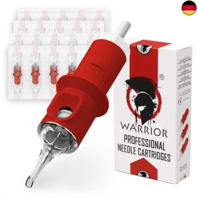 MARKE WARRIOR WARRIOR Red Tattoo Patronen Nadeln Professionelle Sterilisierte mit E.O Gas