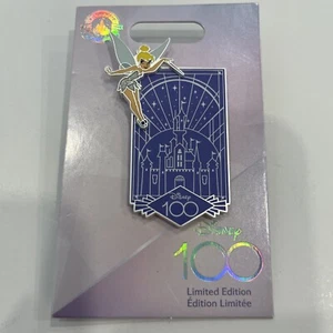 Disney 100 Years of Wonder Platinum Celebration Tinker Bell Castle Pin LE 5000 - Picture 1 of 1